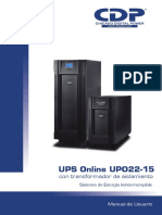 CDP Upo22 15 Ups 15 Kva 10.5 Kwatts Onda Senoidal Pura Manual Espanol