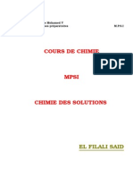 Chimie Des Solutions Mpsi