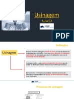 Aula 02 - Processos de Usinagem