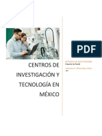 Centros de Investigación y Tecnología en México