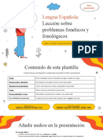 Spanish Language - Phonetic and Phonological Issues For Pre-K by Slidesgo