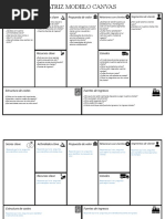 Plantilla Matriz Modelo CANVAS