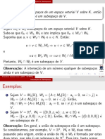 Interseo Unio e Soma de Subespaos