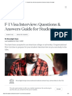 F-1 Student Visa Interview (Questions & Answers Guide) - Shorelight