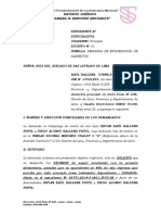 Demanda Exoneración de Alimentos - Raul Ballena