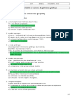 Devoir 3 Et Corrige Expression Stabilite Et Variation Du Patrimoine Genetique