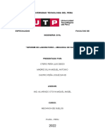 Informe de Laboratorio - Mecanica de Suelos