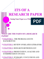 Parts of A Research Paper