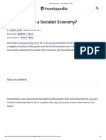 What Exactly Is A Socialist Economy