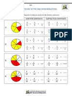 Adding Subtracting Fractions LD Circles 1