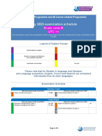 IB Exam Schedule May 2023
