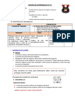 Sesión de Aprendizaje #16 Comunicacion.