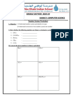 Number System Worksheet