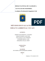 Métodos de Evaluación de Impacto Ambiental y Ley 27446