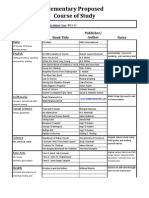 Course of Study (Ambleside Y1)