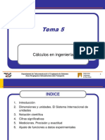 Tema 5 - Cálculos en Ingeniería