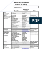 Course of Study (Ambleside Y4)