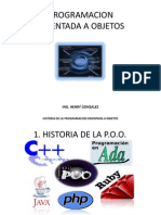 Historia de La Programacion Orientada A Objetos