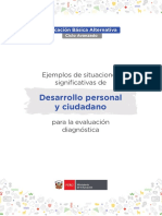 Desarrollo Personal y Ciudadano: Ejemplos de Situaciones Significativas de