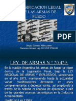 Clasificacion de Las Armas de Fuego