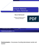 Computer Networks: Lecture 1: Basics. Physical Layer