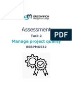 Assessment BSBPMG532 Manage Project Quality Task 2 PDF