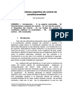 Control de Constitucionalidad en Argentina