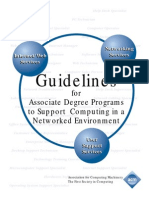 Guidelines: For Associate Degree Programs To Support Computing in A Networked Environment