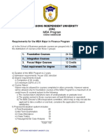 Chittagong Independent University Ciu Mba Program Course Curriculum