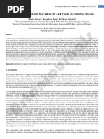 Organic Contaminants in Soil/Sediment As A Tracer For Pollution Sources