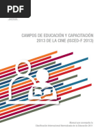 Campos de Educación Y Capacitación 2013 de La Cine (Isced-F 2013)