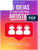 75 Ideias de Conteúdo para Artistas