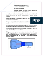 Principio de Bernoulli y Teorema de Torricelli