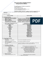 Detailed Plan in English Grade 4 - Inductive Method