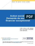 Demande Secours Financier Exceptionnel