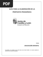 Guía Elaboración Propuesta Pedagógica - Ed. Infantil