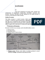 Nature and Structure of Economy