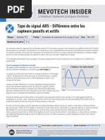 Type de Signal Abs Difference Entre Les Capteurs Passifs Et Actifs