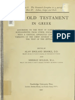 Booke, McLean, Thackeray. The Old Testament in Greek According To The Text of Codex Vaticanus. 1906. Volume 1, Part 4.