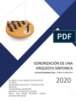 Ensayo: Sonorización de Una Orquesta Sinfónica