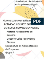 Ensayo de Los Derechos Humanos Mexico