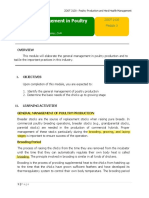 Module 3 General Managament of Poultry Production