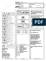 Ficha Oficial D&D 5E Editável em Negrito