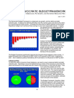 Democratic Budget Framework: A Balanced, Pro-Growth, and Fair Deficit Reduction Plan