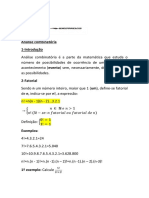 1 Lista Análise Combinatória Fatorial 3º Ano 1