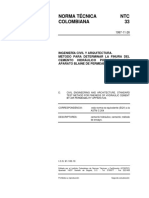 NTC 33 Método para Determinar La Finura Del Cemento Hidráulico Por Medio Del Aparato de Blaine de Permeabilidad Al Aire