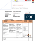 Sesion N°05 Matematicas Angulos de Un Triangulo Martes 09 de Agosto Del 2022