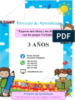 Proyecto de Aprendizaje - 3 Años