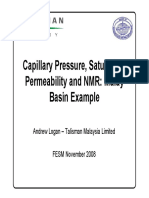 Capillary Pressure, Saturation, Permeability and NMR: Malay Basin Example