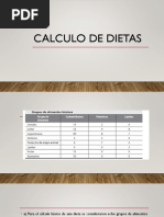 Calculo de Dietas